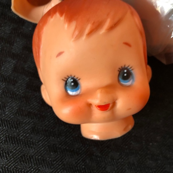Vintage Lot of  5 Doll heads plastic rubber - Picture 8 of 12